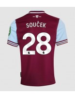 Moške Nogometnih dresov West Ham United Tomas Soucek #28 Domači 2024-25 Kratki rokavi